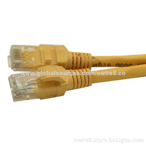 High-quality Cat5e Patch Cord, High-density Polythene Insulation